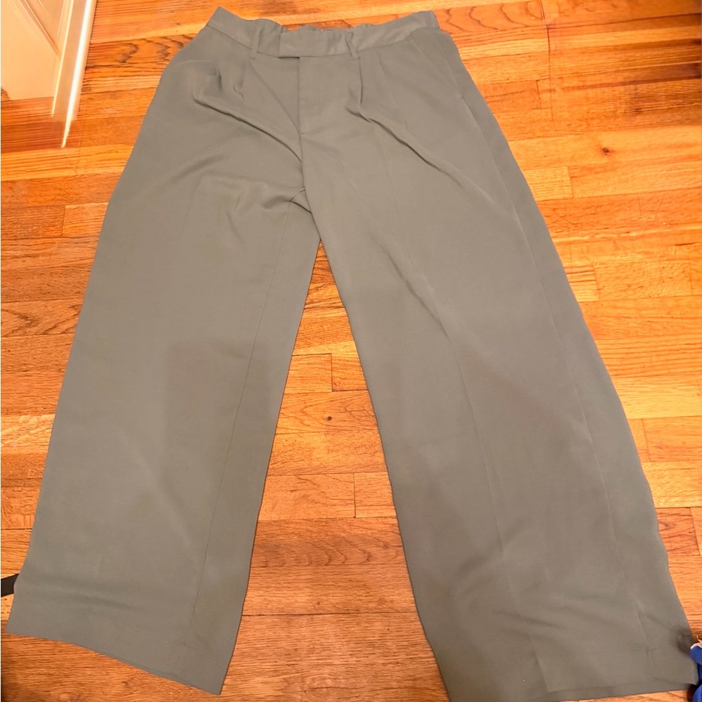 a new day Wide-Leg Dress Pants in Olive Green